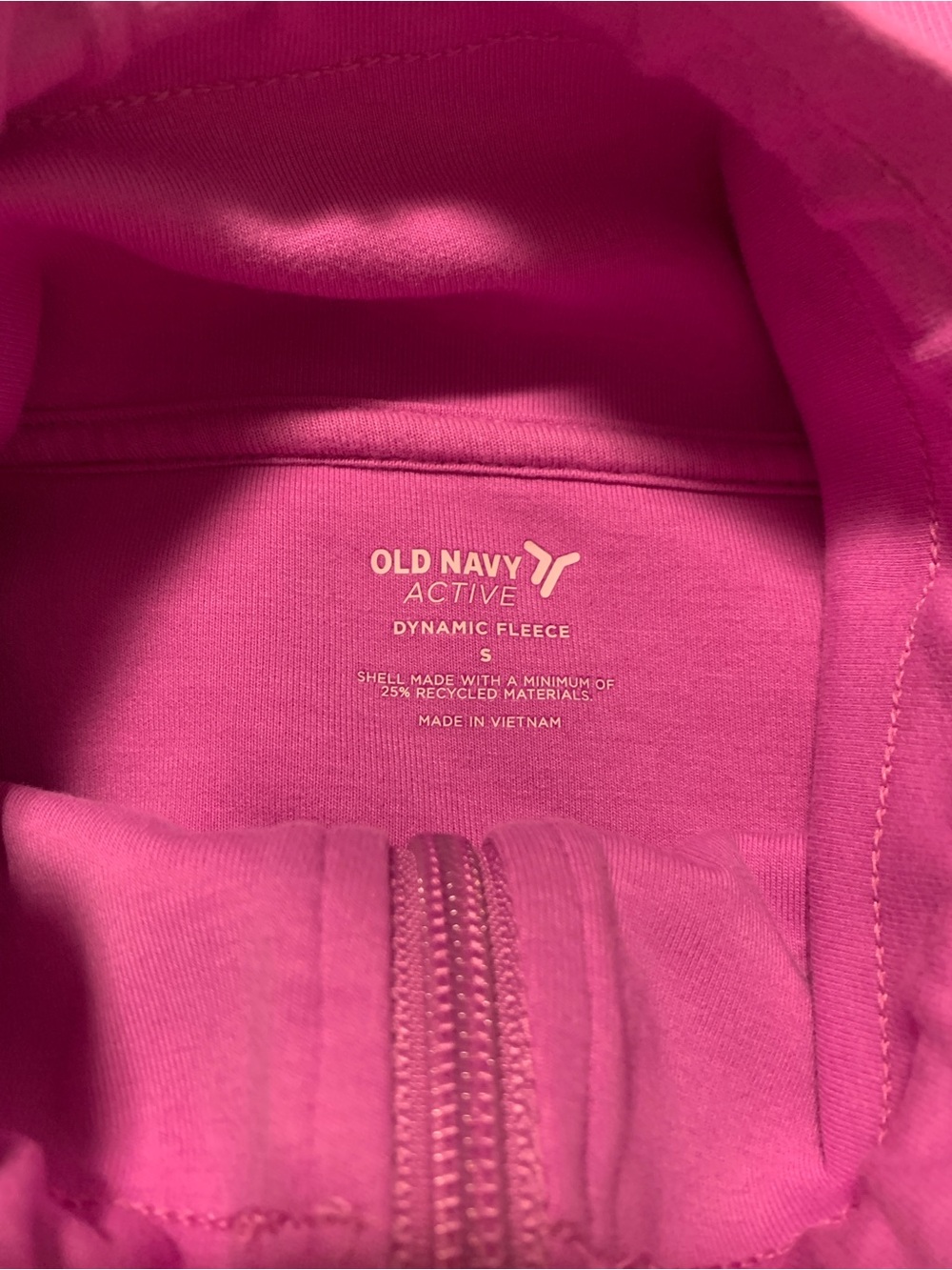 BUNDLE Old Navy Women's Half-Zip Hoodie Sweatshirt in Cream and Pink (Size S) - Picture 7 of 7